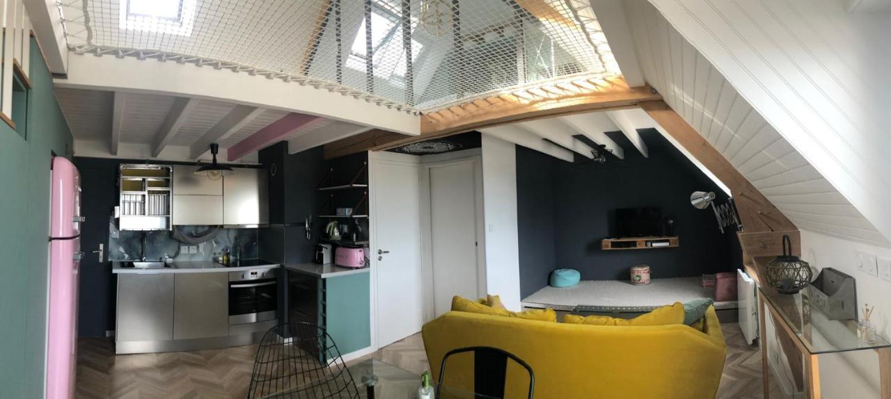 Appartement Duplex avec Parking esprit Loft Vannes Extérieur photo