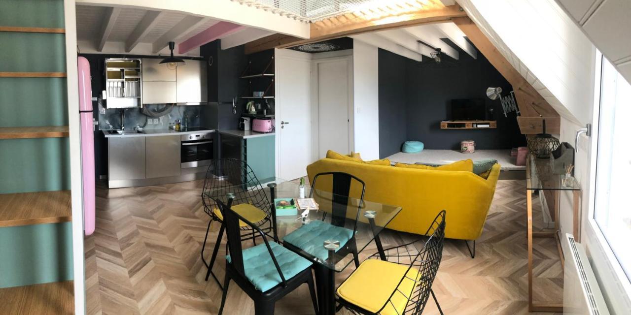 Appartement Duplex avec Parking esprit Loft Vannes Extérieur photo